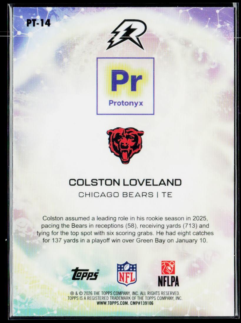 2025 Topps Resurgence #PT-14 Colston Loveland Protonyx