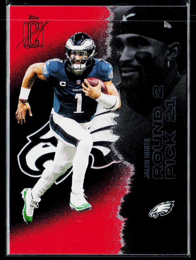 2025 Topps Signature Class #42 Jalen Hurts Red & Black