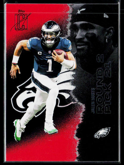 2025 Topps Signature Class #42 Jalen Hurts Red & Black