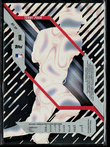 2018 Topps High Tek #HT-TP Tommy Pham Green Magma Diffractor #/99