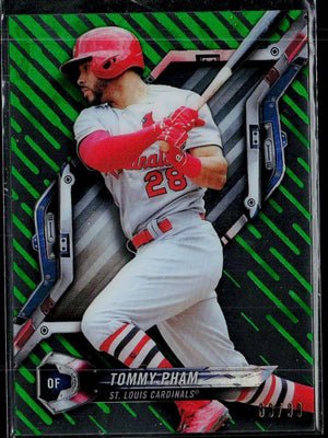 2018 Topps High Tek #HT-TP Tommy Pham Green Magma Diffractor #/99