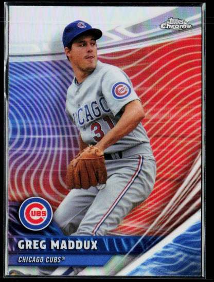 2026 Topps Chrome #RVA-23 Greg Maddux Chrome Rivals Away