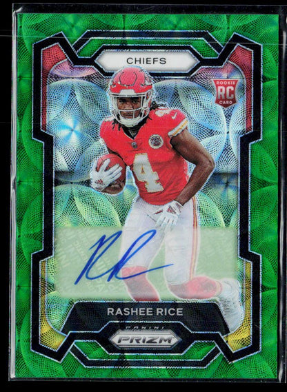 Rashee Rice Rookie Autographs Prizm Green Scope #/75 short print Rookie Rare!