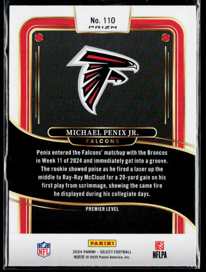 Michael Penix Jr. Rookie Black & Gold Prizm Shock