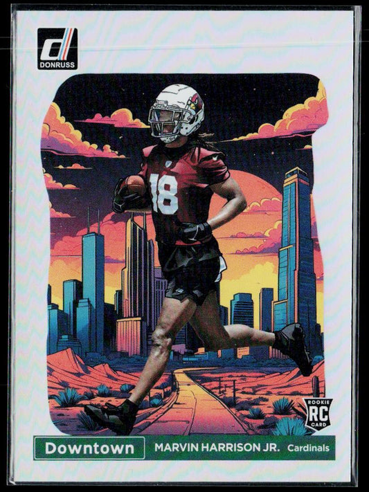 Marvin Harrison Jr. Downtown Rookie fresh pulled 2024 Donruss #12