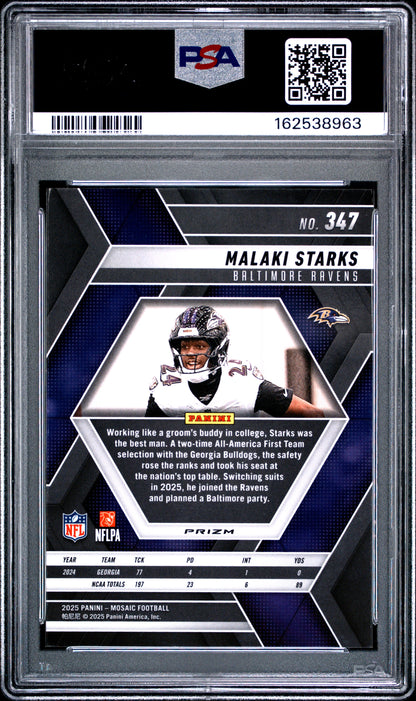 Malaki Starks Genesis PSA 10 Gem Mint Case hit SSP Ravens