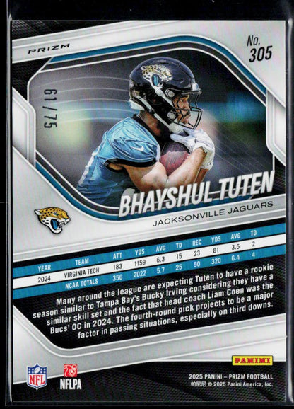 Bhayshul Tuten Prizm Rookie Green Scope #/75 #305