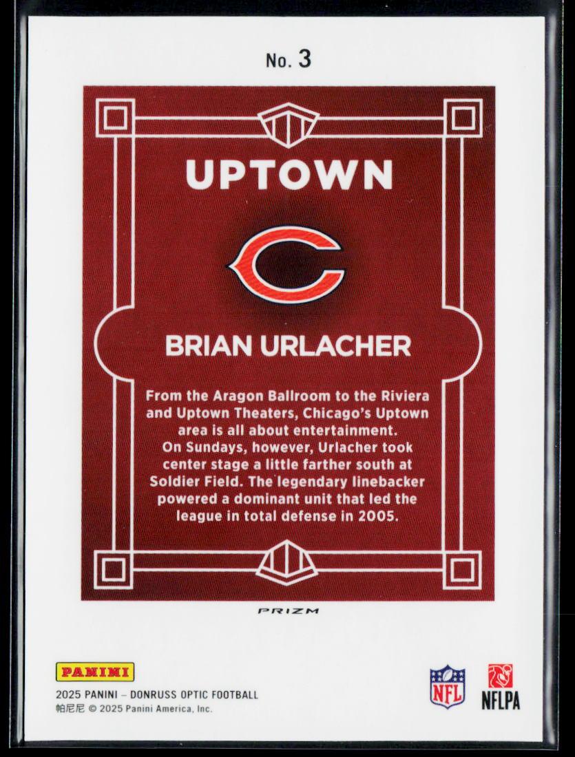 Brian Brian Urlacher Uptown Donruss Optic Fresh Pulled Case Hit SSP Bears Legend