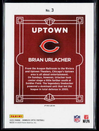 Brian Brian Urlacher Uptown Donruss Optic Fresh Pulled Case Hit SSP Bears Legend