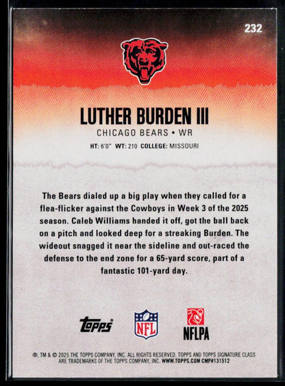 Luther Burden III Rookie Gold #/35 SSP Rare! Short Print