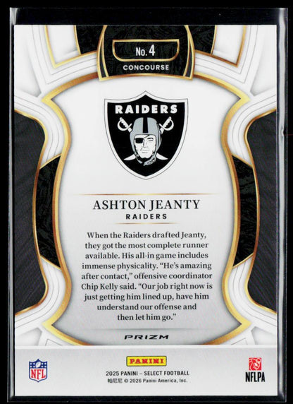 Ashton Jeanty Rookie Zebra Prizm Shock Color Match SSP Case Hit Banger!