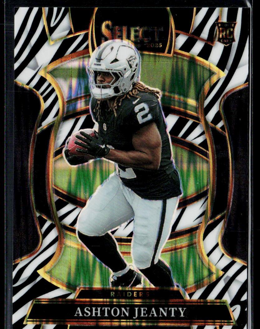 Ashton Jeanty Rookie Zebra Prizm Shock Color Match SSP Case Hit Banger!